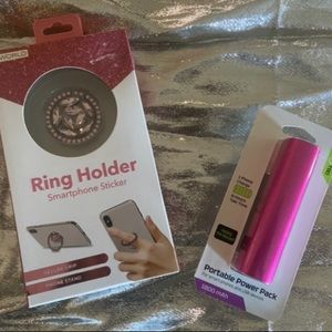 Portable Hot Pink Battery pack Bundle